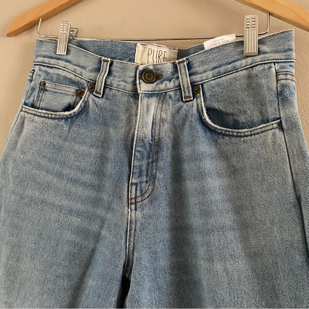 Haikure Women’s New Florence Columbus Cropped High Rise Denim Jeans Size 26 X 24 - Picture 3 of 14